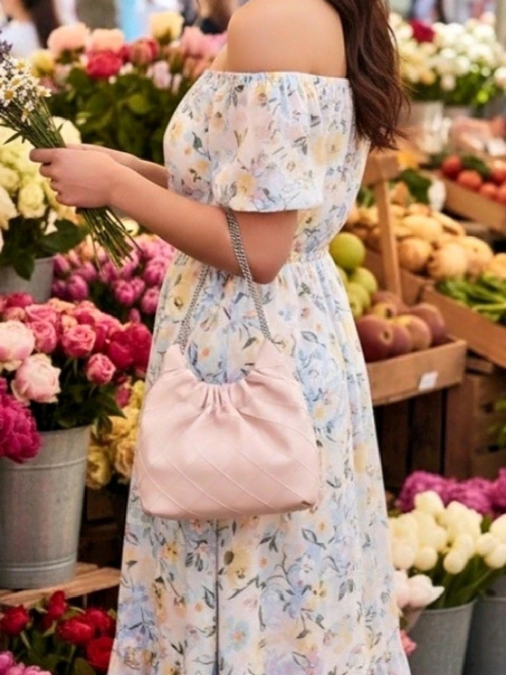 Tory Burch Mini Soft Pink Flaminng Quilted Shoulder Bag Pink
